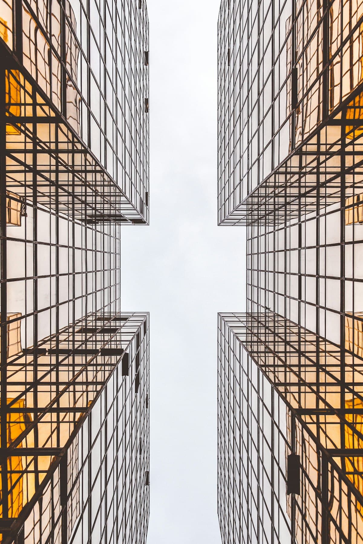 Corporate towers representing programme management and business process improvement